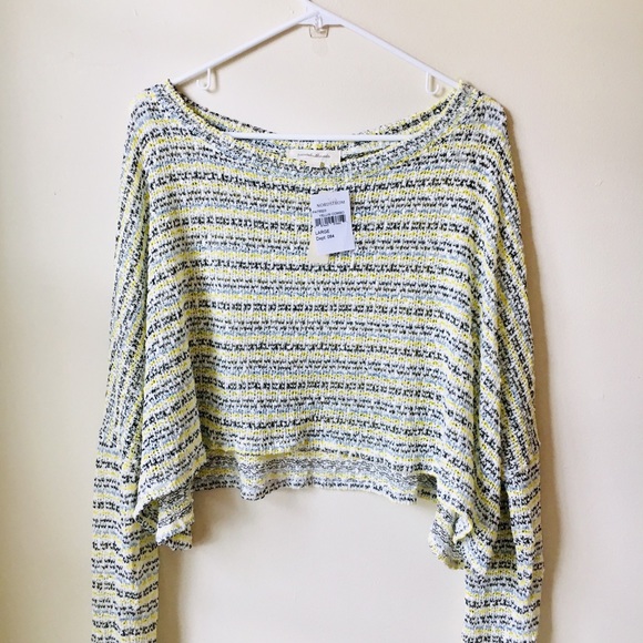 painted threads Tops - NWT NORDSTROM Knit Crop Top Yellow Combo